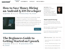 Tablet Screenshot of launchastartup.com